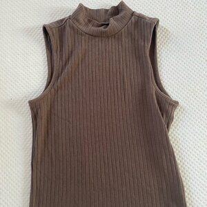 Madewell Sleeveless Mock Turtleneck Top